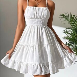 NWT white cotton dress. Size small